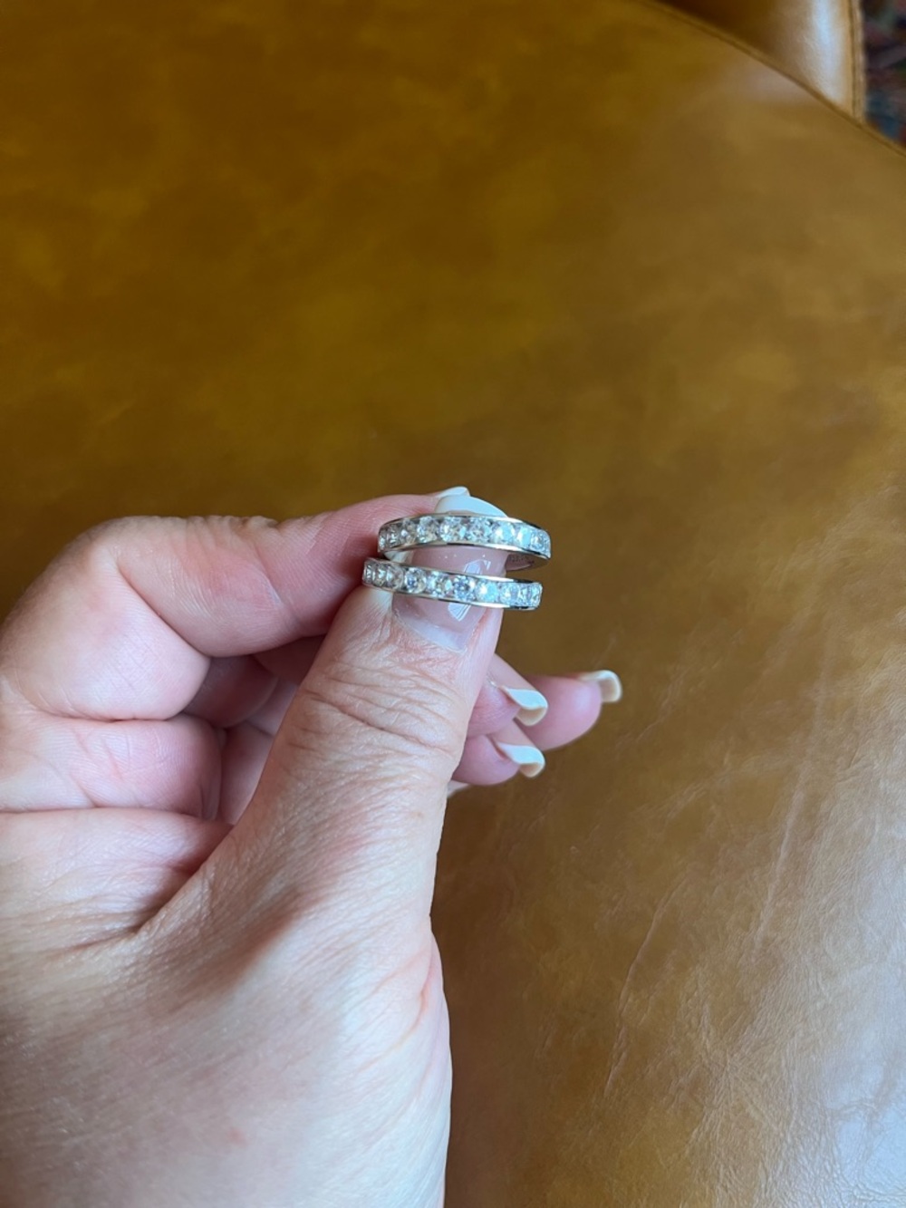 Authentic Silver Crystal Rings
